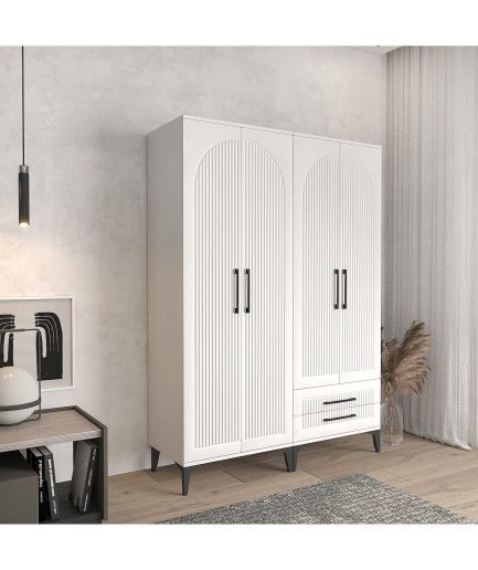 Elbise Dolabı 4 Kapaklı