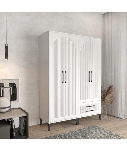 Elbise Dolabı 4 Kapaklı