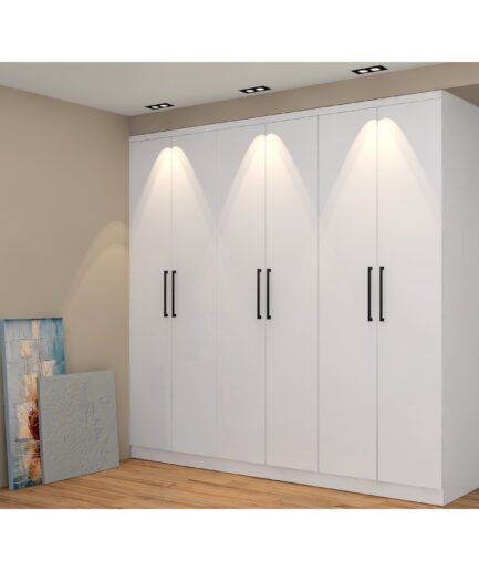 Elbise dolabı 6 kapaklı (180cm)