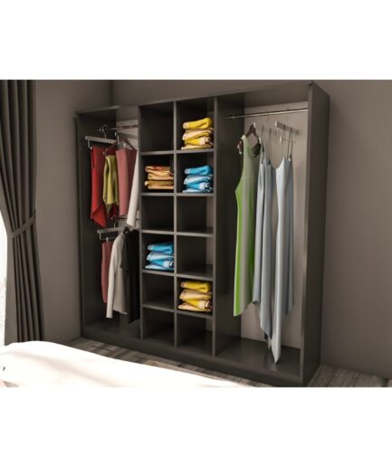 KAPAKSIZ ELBİSE DOLABI